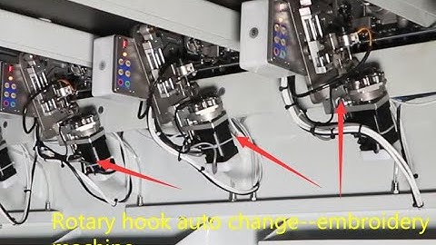 Innovation on embroidery machine--auto changing of rotary hook new technology