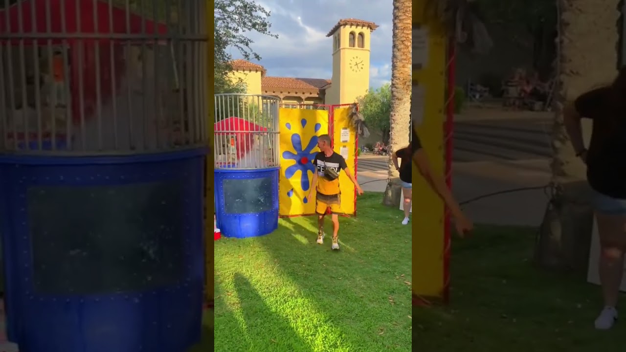 I got pied in the face ￼