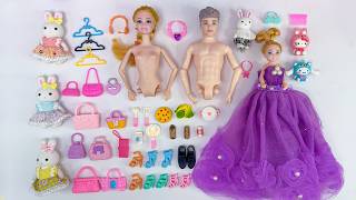 13 Minutes Satisfying with Unboxing Barbie Family Playset, Doll Dressup Set Toys ASMR | Review Toys