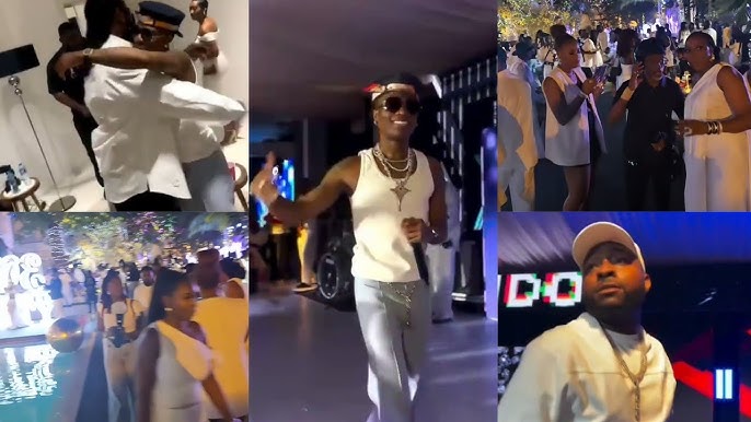 Highlights Of Davido, Wizkid And Burna Boy Performance At Tony Elumelu Christmas Party - YouTube