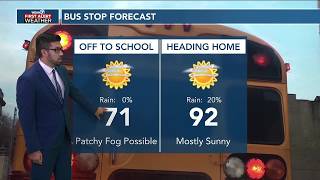 Temperatures will rise tomorrow
