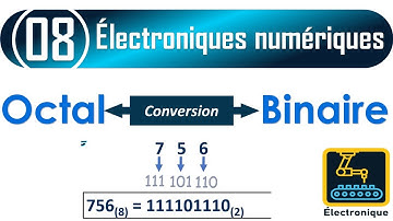 Convertir un nombre octal en binaire et un nombre binaire en octal (Darija)