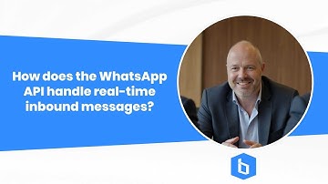 How does the WhatsApp API handle real-time inbound messages?