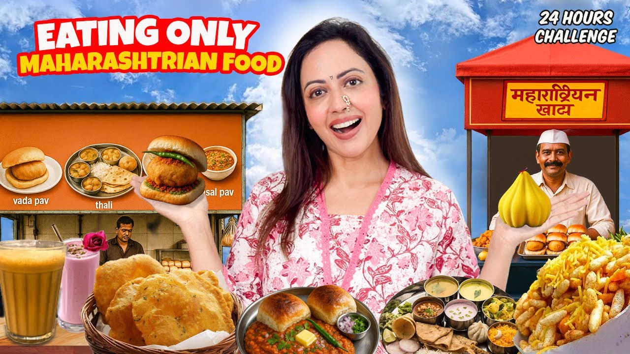 MAHARASHTRIAN food challenge with a twist | No vada pav, misal, pav bhaji allowed