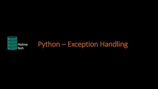 Python Exception Handling