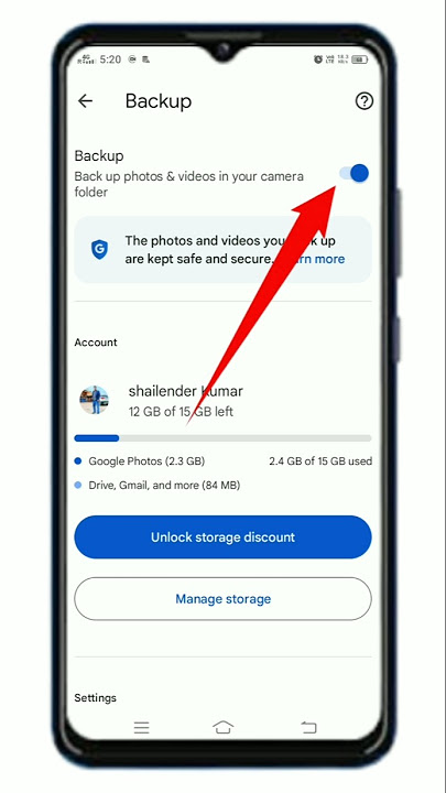 How to enable backup Google Photos | Google Photos Backup On Kaise Karen #shorts​