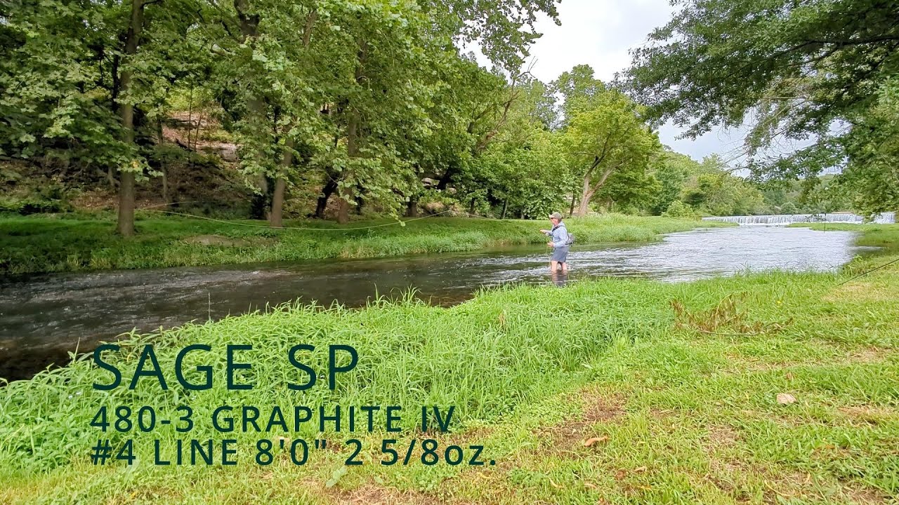 Sage SP 480-3 Graphite IV 8'0" 4wt 3pc Durascrim from 1993-95 w/ a Tibor Light Tailwater CL