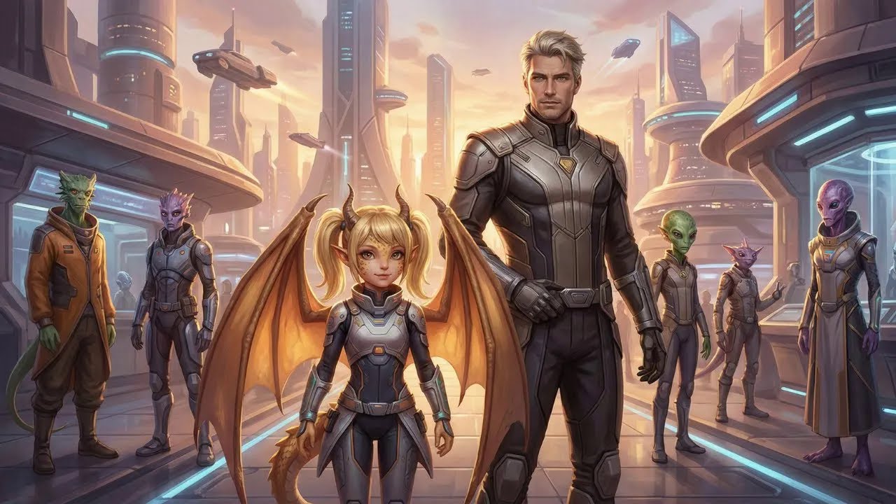 He found a dragon girl on his spaceship, little did he know she had been following him for weeks...