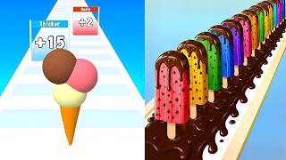 Popsicle Stack vs Ice Cream Rush - All Levels SpeedRun Gameplay Android iOS Ep1 screenshot 1