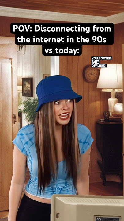 POV: Disconnecting from the internet in the 90s vs today. #nostalgia #90s #90sgirl #thenandnow
