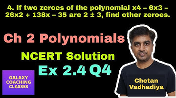 Ex 2.4, Q4 Class 10 Maths, Ncert Solution, Chapter 2 Polynomials