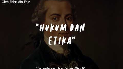 DR FAHRUDIN FAIZ NGAJI FILSAFAT IMMANUEL KANT