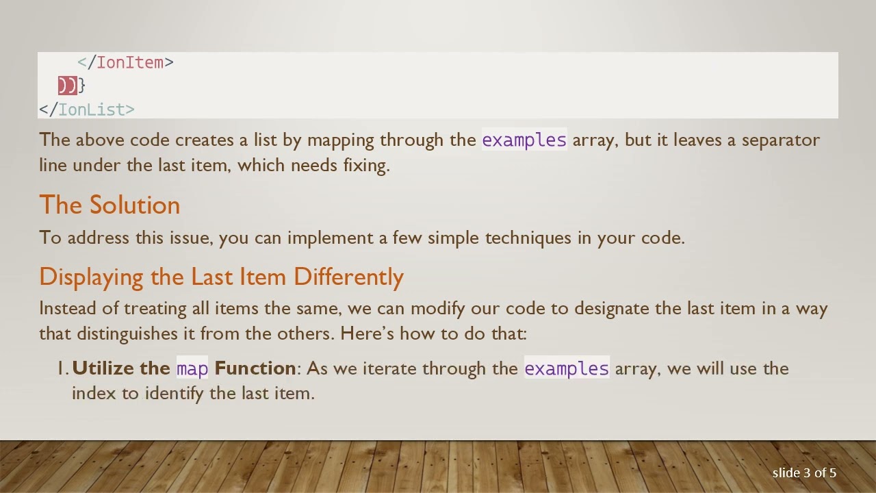 How to Create a List with a Variable Number of Items in Ionic React