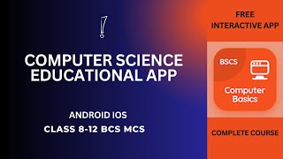 Computer Science Educational App | Class 8-12 BCS Educational App | Free iOS Android Computer Apps screenshot 4
