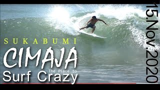 CIMAJA Surfing - Swell on 15 Nov, 2020 Side:A 'Good Waves Today' インドネシア　スウェル　サーフィン