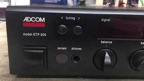 Adcom GTP-500 Pre Amp Tuner