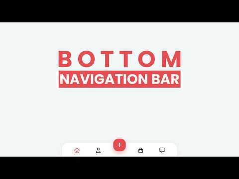 Bottom Navigation Bar using HTML & CSS