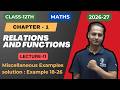 Class 12 Maths | Relation & Function | Misc. Examples 18-26 | NCERT Solutions | Pravin Sir