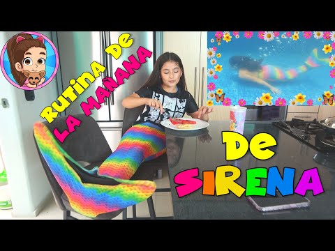 YESLY HACE SU RUTINA DE MAÑANA COMO SIRENA | MERMAID MORNING ROUTINE