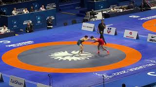 Güləş Üzrə Dünya Çempionatı - 65Kq - 18 Final - Hacı Əliyev Aze Aqustin Destribats Arg