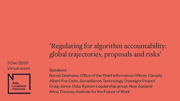 Regulating for algorithm accountability global trajectories, proposals and risks.