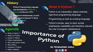 Python: The Key to Success in the Tech Industry | Importance of Python Programming in 2023"