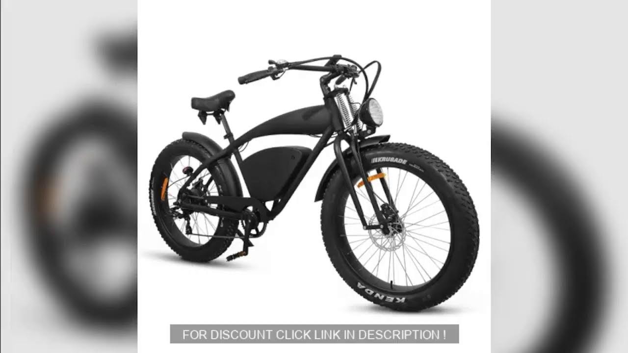 Electric Mountain Bike 48V 37MPH All-Terrain Fat Tire E-Bike  