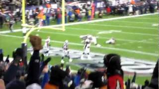 Gronk's Playoff touchdown view from the Stands!