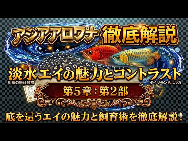 The ultimate companion for the Asian Arowana! The allure and care