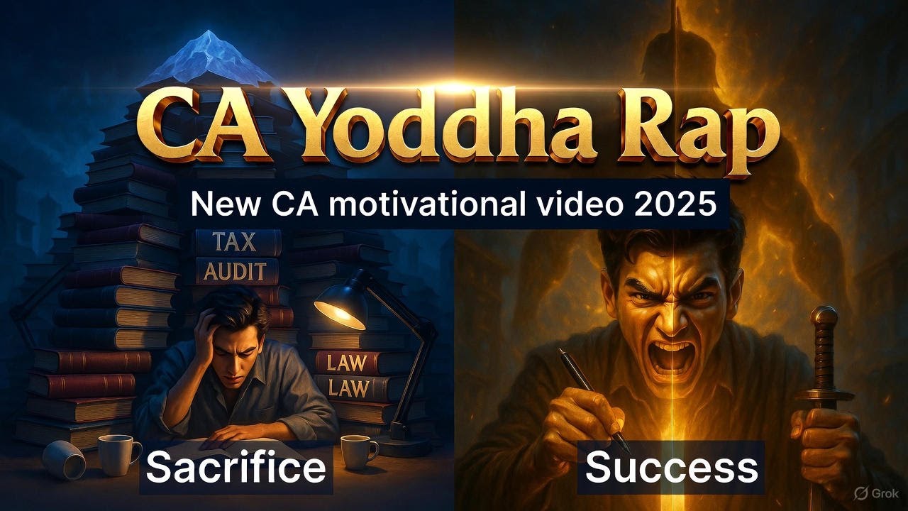 Yoddha Rapper The CA YODDHA Rap: A Sacrifice Story That Guarantees Success 🏆 - YouTube