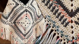 EVERYONE will LOVE this  Beautiful, Fast Poncho crochet with bulky Yarn