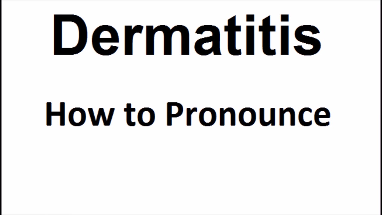 How to pronounce Dermatitis||How to say Dermatitis||Dermatitis Pronunciation||ABDictionary