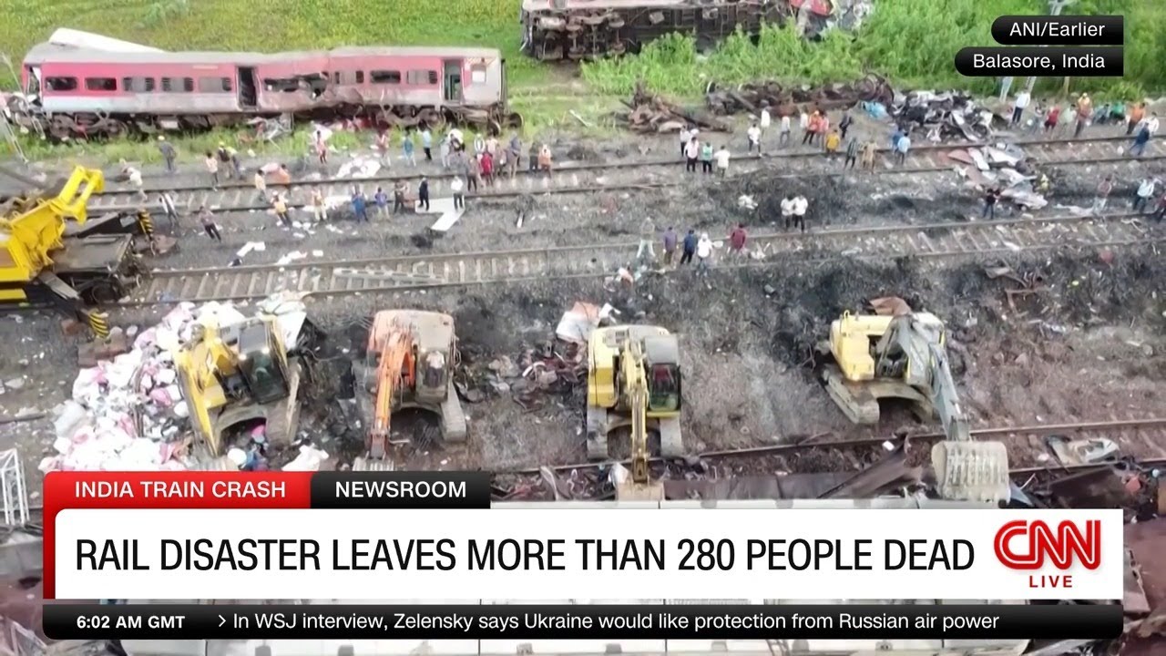 Drone footage reveals aftermath of India's worst train crash in decades
