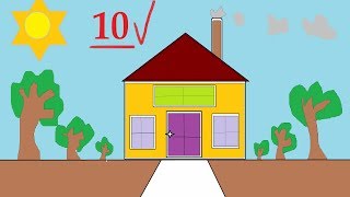 Drawing for School | Draw House Coloring Pages
