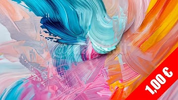 Expressionist Brush Stroke Animation | Abstract Color Stock Footage HD