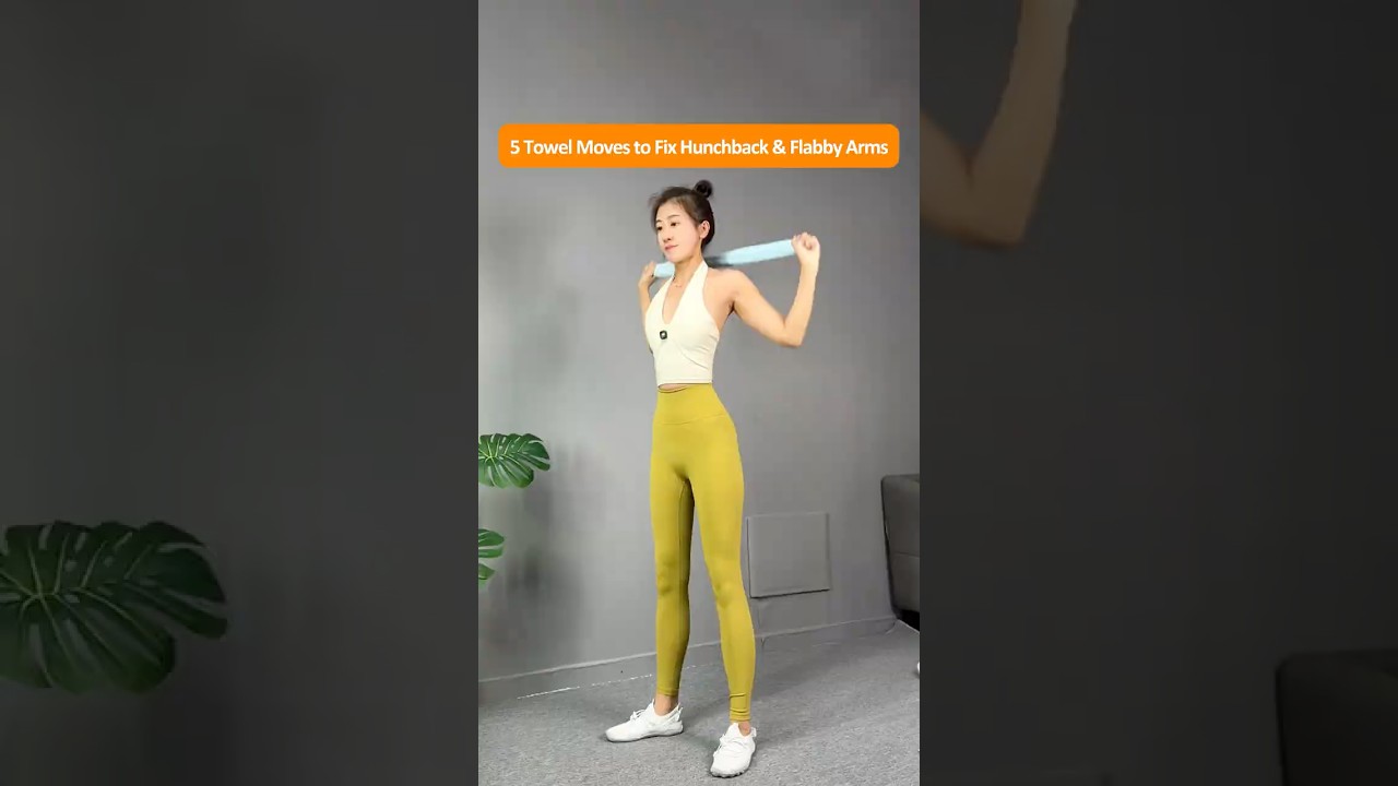 5 Simple Towel Moves to Sculpt Your Back, Open Shoulders, and Tighten Your Jawline at Home