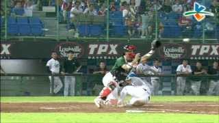 20130723 CPBL 獅 VS 猿 4下 謝炫任 右外野一壘安打 單場第二分打點