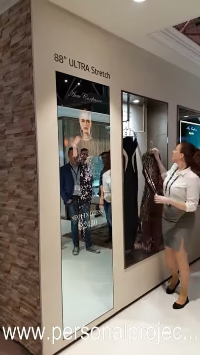 LG Mirror Projects Clothes Onto Your Body