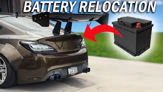 CHEAP DIY Battery Relocation on my Genesis Coupe!