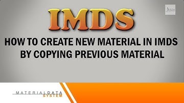 IMDS Tutorial : How to Create New Material in IMDS by Copying Previous Material (Background Music)