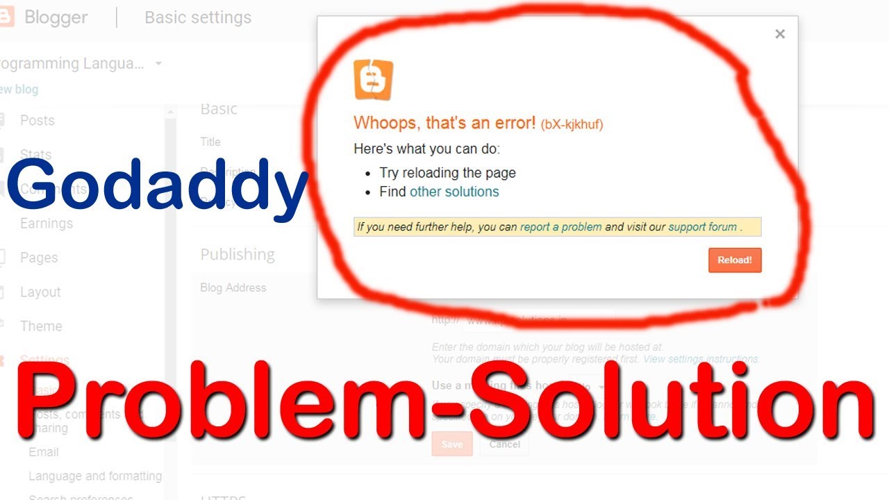 How to Connect Domain Name with Blogger Hosting in Godaddy in Hindi Video - YouTube