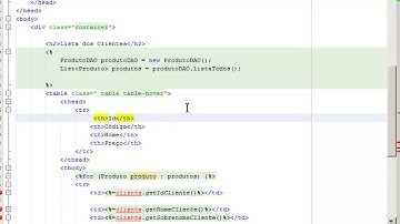 09 Loja online com Servlets e JSP - front end Listagem dos Produtos