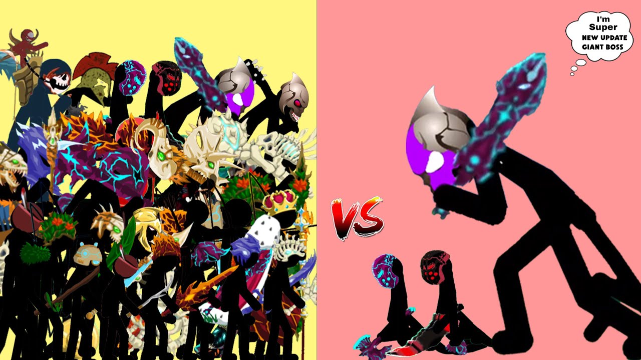 Stick War Legacy Mod VIP - New Giant Boss Vs All New Skins Stick
