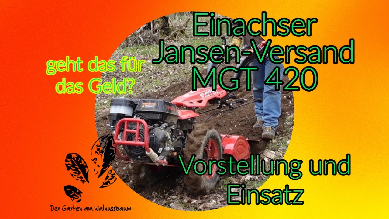 Unter 2500 Euro Fur 15 Ps Geht Das Jansenversand Motorgeratetrager Mgt 4 Einachsschlepper Test Youtube