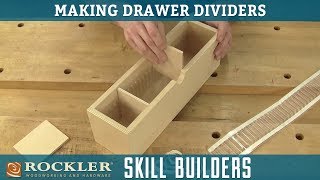 Installing drawer dividers is a great way to improve the storage organization in your kitchen, workshop, or bathroom cabinets. You 