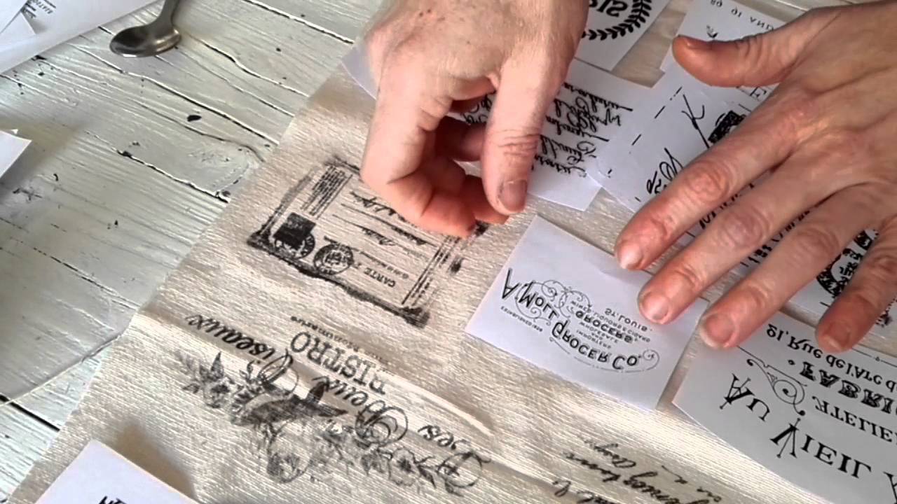 Transferencias sobre tela - Tapicería vintage