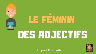 L'accord des adjectifs au féminin en français. Niveau A1 de FLE - English subtitles available 😉