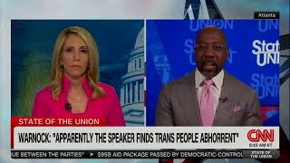 Raphael Warnock Calls Out Speaker Mike Johnson For Using Christianity To Attack Biden