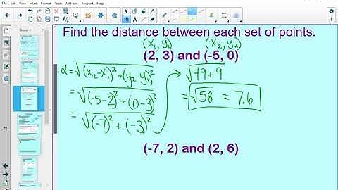 1.2 - Line Segments and Distance