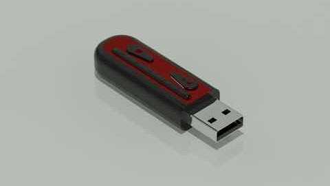 3ds Max Animation of a MP3 USB DRIVE!!